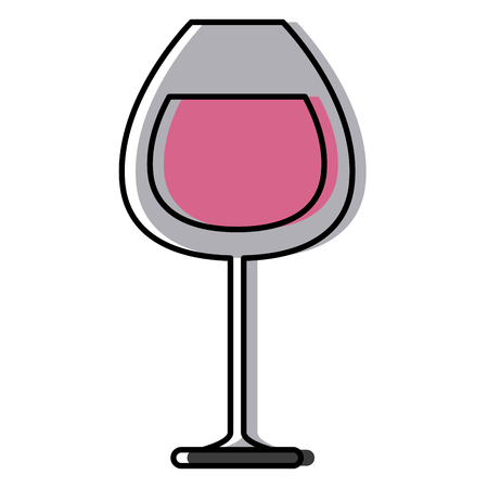 Glass cup isolated icon.のイラスト素材