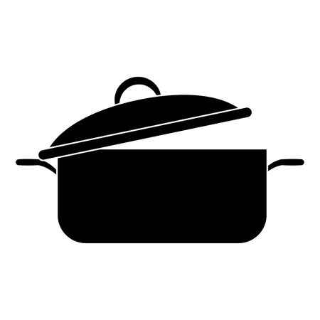 Pot kitchen utensil icon.のイラスト素材