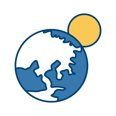 Earth world isolated icon vector illustration graphic designのイラスト素材