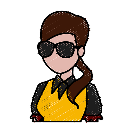 School teacher cartoon icon vector illustration graphic designのイラスト素材