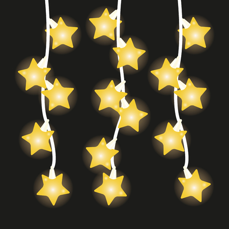Decorative Christmas lights icon vector illustration graphic designのイラスト素材