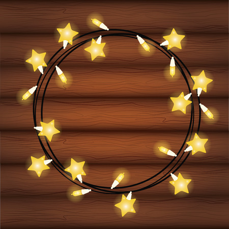 Decorative Christmas lights icon vector illustration graphic designのイラスト素材