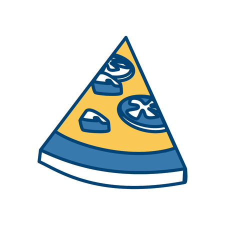 Delicious pizza fast food icon.のイラスト素材