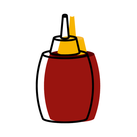 Restaurant Sauce bottle icon vector illustration graphic designのイラスト素材
