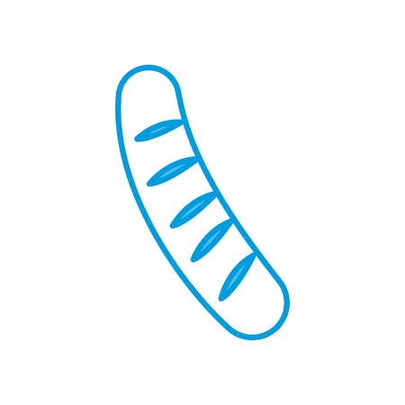 Sausage delicious food icon vector illustration graphic designのイラスト素材