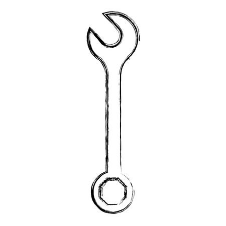 Wrench construction tool icon vector illustration graphic designのイラスト素材