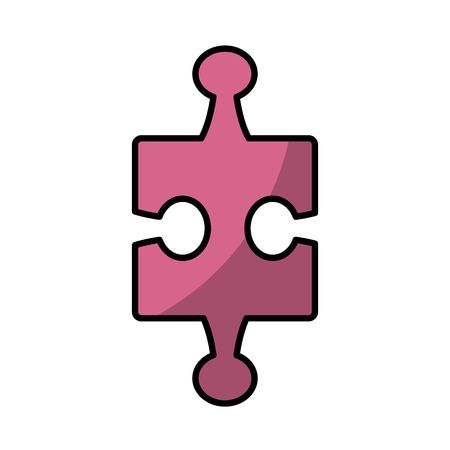 Puzzle piece symbol icon vector illustration graphic designのイラスト素材