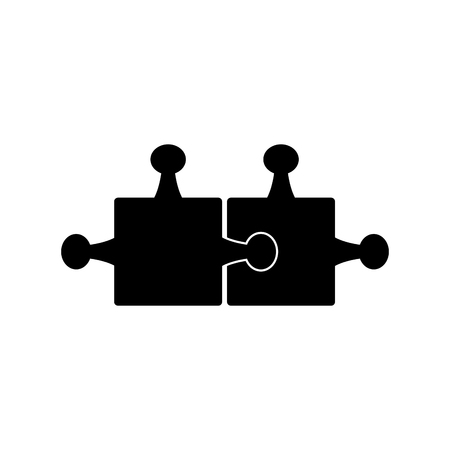 Puzzle pieces symbol icon vector illustration graphic designのイラスト素材