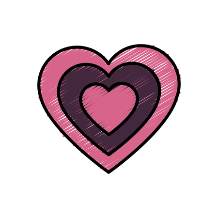 Heart love symbol icon vector illustration graphic designのイラスト素材