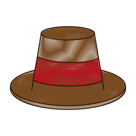 Vintage male hat icon vector illustration graphic designのイラスト素材
