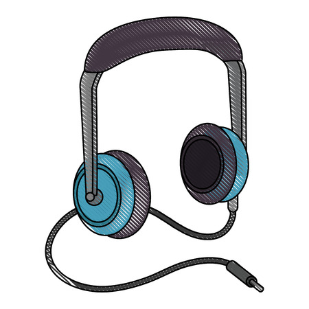 Music headaphones device icon vector illustration graphic designのイラスト素材