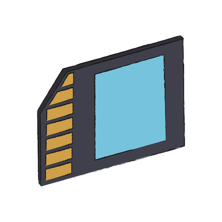 Micro sd storage icon vector illustration graphic designのイラスト素材