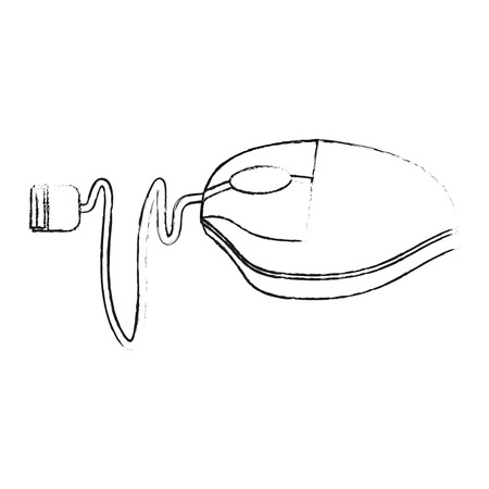 Mouse pc device icon vector illustration graphic designのイラスト素材
