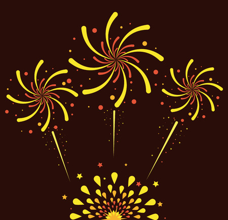 Fireworks and celebration icon vector illustration graphic designのイラスト素材