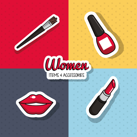 Women fashion accessories icon vector illustration graphic designのイラスト素材