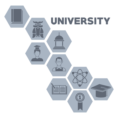 University round icons icon vector illustration graphic designのイラスト素材