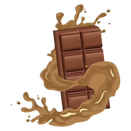 Delicious chocolate bar icon vector illustration graphic design.のイラスト素材
