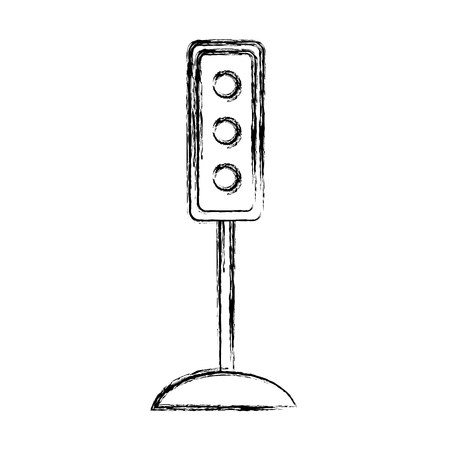 Semaphore traffic lights icon vector illustration graphic designのイラスト素材