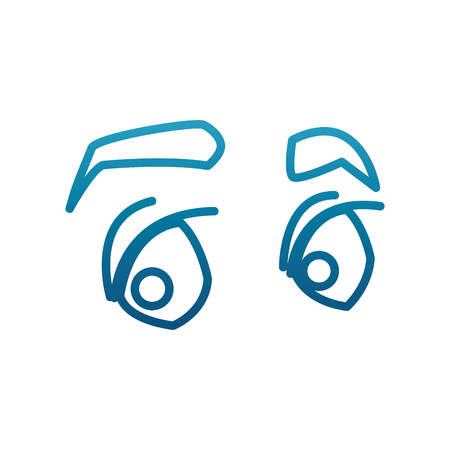 Man eyes cartoon icon.のイラスト素材