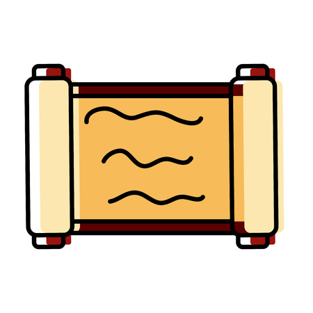 Papyrus old paper icon vector illustration graphic designのイラスト素材