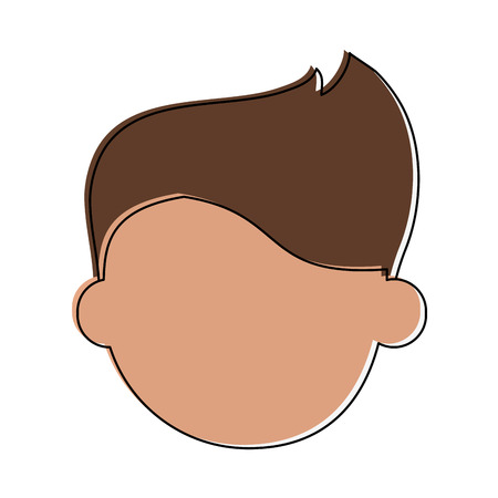 man avatar head icon image vector illustration designのイラスト素材