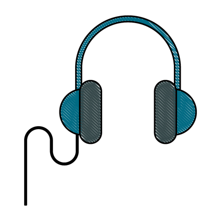 Music headphones isolated icon vector illustration graphic designのイラスト素材