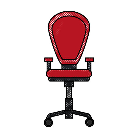 Office chair with wheels icon.のイラスト素材