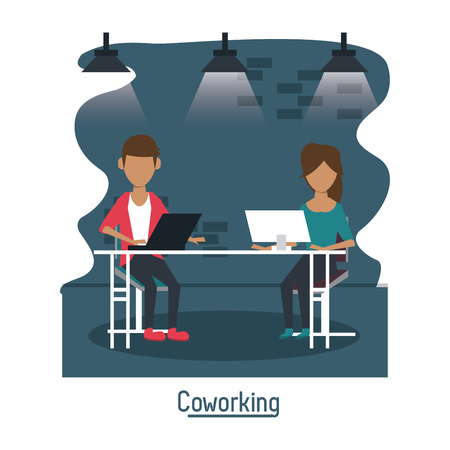 Business co-working office icon.のイラスト素材