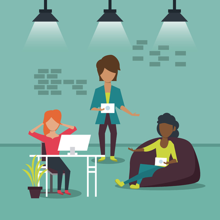 Business co-working office icon.のイラスト素材