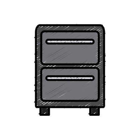 Office file cabinet icon.のイラスト素材