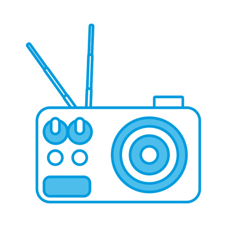 Vintage radio stereo icon vector illustration graphic designのイラスト素材