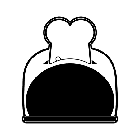 Toaster with bread icon vector illustration graphic designのイラスト素材