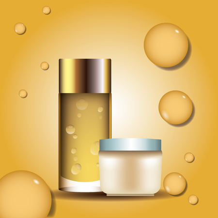 Skin cream beauty product icon vector illustration graphic designのイラスト素材
