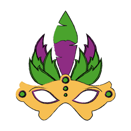 Women carnival mask icon vector illustration graphic designのイラスト素材