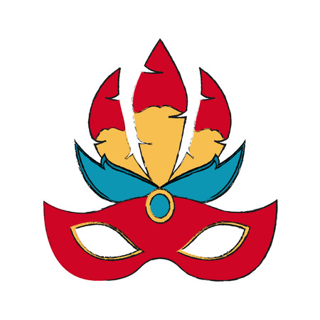 Women carnival mask icon vector illustration graphic designのイラスト素材