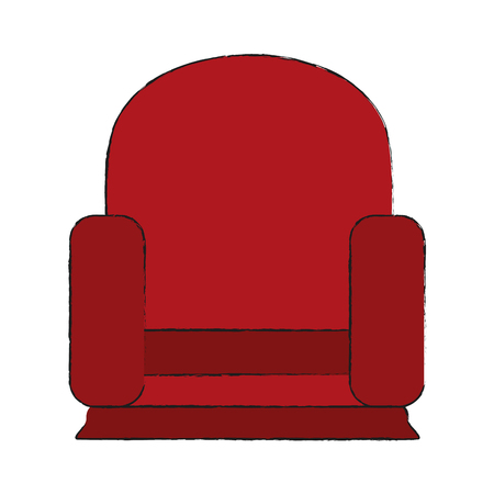 Sofa armchair furniture icon vector illustration, graphic design.のイラスト素材