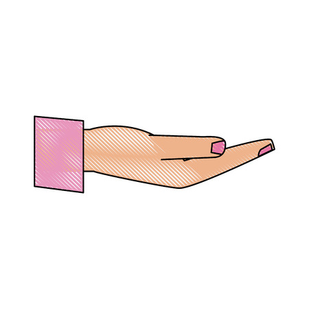 Hand with palm open icon vector illustration graphic designのイラスト素材