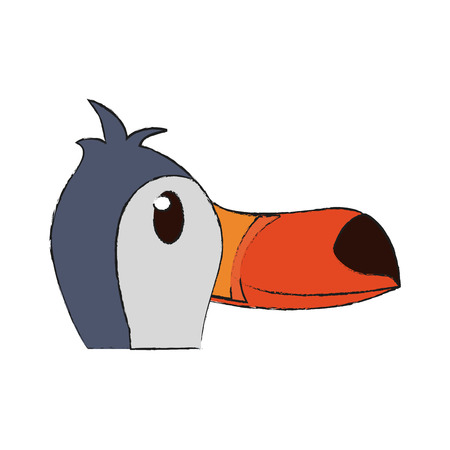 Cute tucano bird icon vector illustration graphic designのイラスト素材