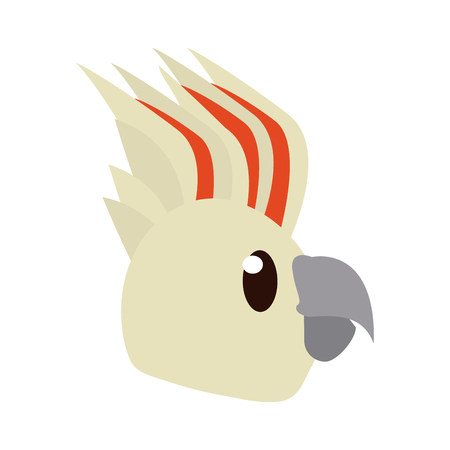 Cute parrot bird cartoon icon vector illustration graphic designのイラスト素材