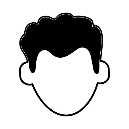 Man faceless cartoon icon vector illustration graphic designのイラスト素材