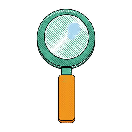 Magnifying glass symbol icon vector illustration graphic designのイラスト素材