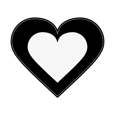 Heart game item icon vector illustration graphic designのイラスト素材