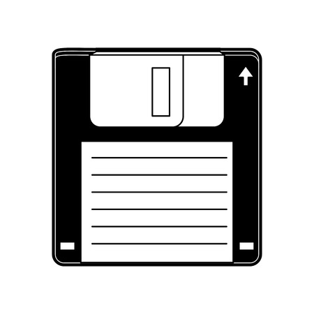 Old diskette database storage icon vector illustration graphic designのイラスト素材