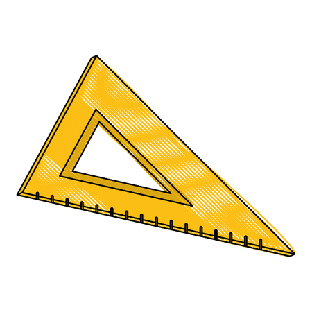 School triangle ruler icon vector illustration graphic designのイラスト素材