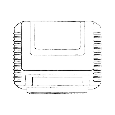 Videogame cassette isolated icon vector illustration graphic designのイラスト素材
