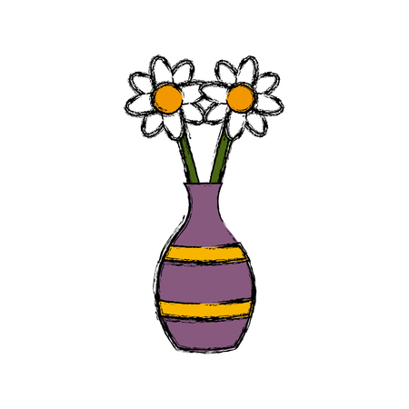 Flower in vase icon vector illustration graphic designのイラスト素材