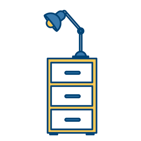 Office light lamp on desk icon vector illustration graphic designのイラスト素材