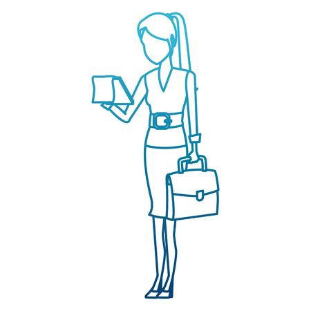 Business woman cartoon icon vector illustration graphic designのイラスト素材