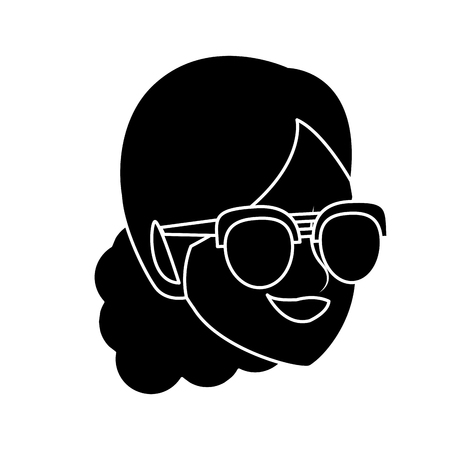 Business woman cartoon icon vector illustration graphic designのイラスト素材