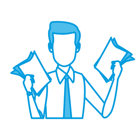 Businessman executive cartoon icon vector illustration graphic designのイラスト素材